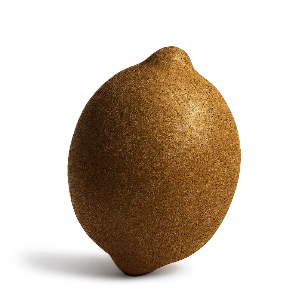 Zitrone mit Kiwi-Haut