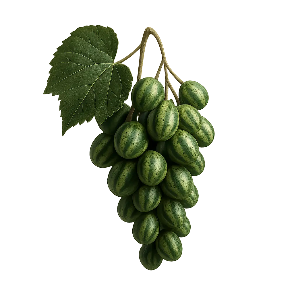 Weintrauben mit Melonen-Haut
